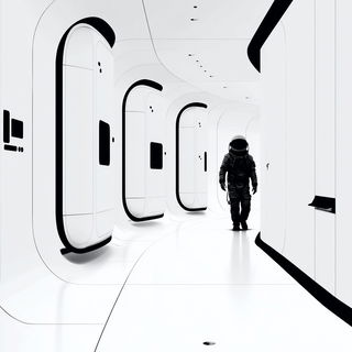Castleglyph style, Midjourney V7: cinematic shot from sci-fi movie