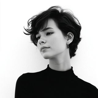 Castleglyph style, Midjourney V7: photographic portrait of female protagonist