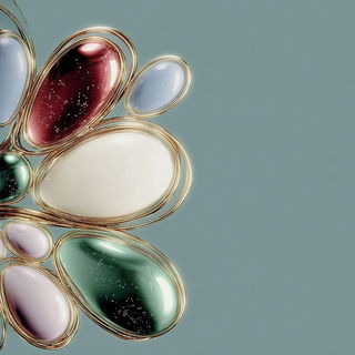 Steelcloud Pictures style, Midjourney V7: abstract 3D render