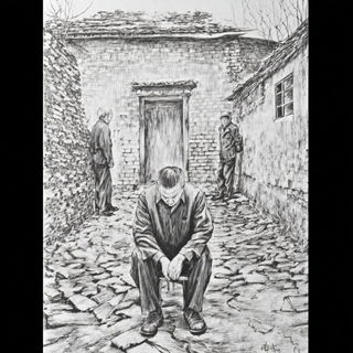 Hyphal Mountain Reverberation style, Midjourney V7: black-and-white manga comic strip