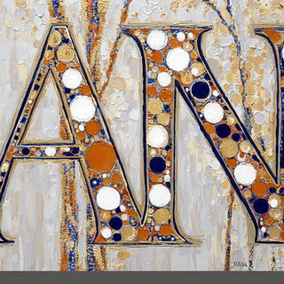 Floramandala style, Midjourney V7: typographic composition with large letters
