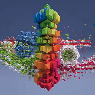 Lacquered Facet Terraces style, Midjourney V7: editorial illustration for popular scientific magazine cover