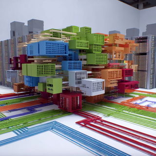 Lacquered Facet Terraces style, Midjourney V7: technical infrastructure blueprint schematics