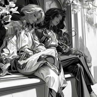 Kilnblack Parametrics style, Midjourney V7: black-and-white manga comic strip