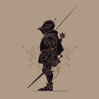 Spirelace style, Midjourney V7: concept art character design of retropunk steam knight