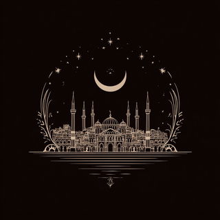 Spirelace style, Midjourney V7: bold minimalist logo design for Istanbul city municipal services