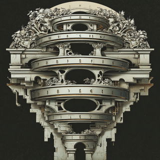 Gothicrosia style, Midjourney V7: abstract 3D render