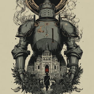 Gothicrosia style, Midjourney V7: concept art character design of retropunk steam knight