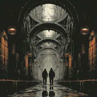 Gothicrosia style, Midjourney V7: cinematic shot from sci-fi movie