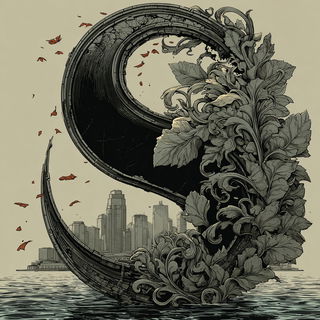 Gothicrosia style, Midjourney V7: creative pattern composition