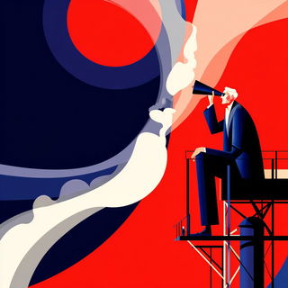 Tufa Facade League style, Midjourney V7: editorial illustration for popular scientific magazine cover