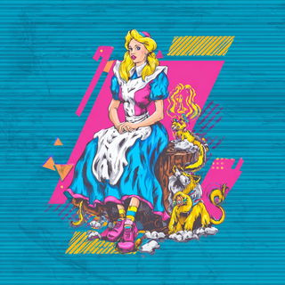 Mechanochromia style, Midjourney V7: retro fairy-tale illustration