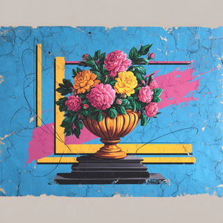 Mechanochromia style, Midjourney V7: classical 18th-century oil painting