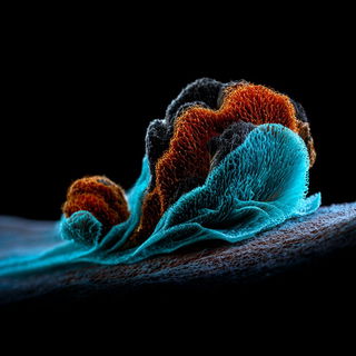 Biolumifur style, Midjourney V7: abstract 3D render