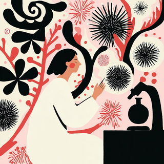 Faunafortress style, Midjourney V7: editorial illustration for popular scientific magazine cover