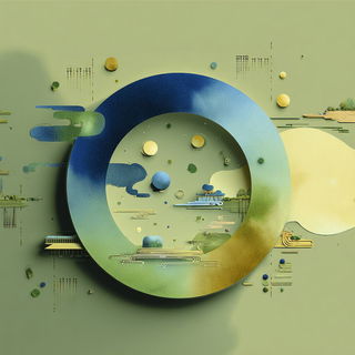 Washgorge style, Midjourney V7: abstract 3D render