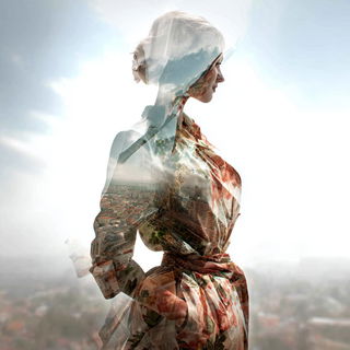 Terracotta Refractionism style, Midjourney V7: haute-couture fashion outfit