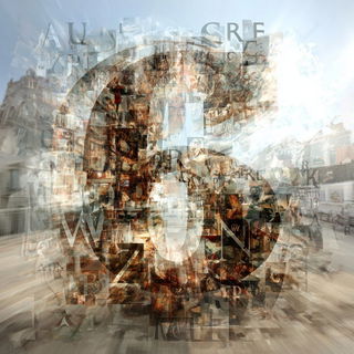 Terracotta Refractionism style, Midjourney V7: typographic composition with large letters