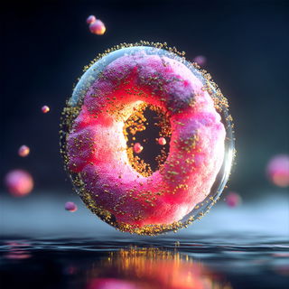 Petalfront style, Midjourney V7: abstract 3D render