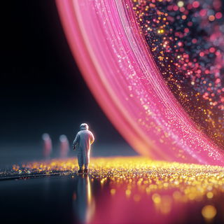 Petalfront style, Midjourney V7: cinematic shot from sci-fi movie