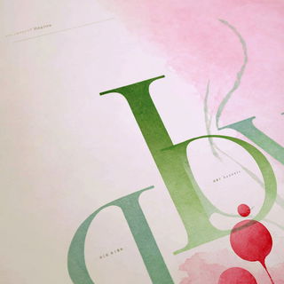 Lotus Hammerwash style, Midjourney V7: typographic composition with large letters