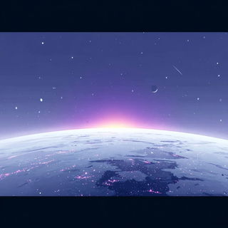 Pastel Cartogeometry style, Midjourney V7: cinematic shot from sci-fi movie