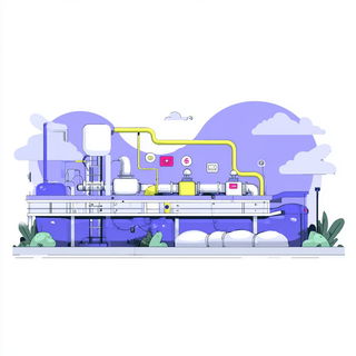 Pastel Cartogeometry style, Midjourney V7: technical infrastructure blueprint schematics