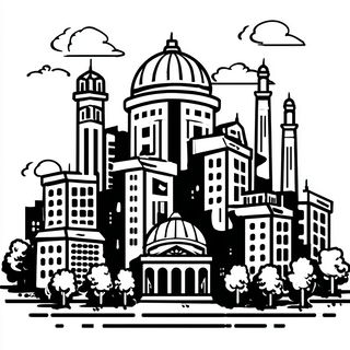 Grainshadow style, Midjourney V7: bold minimalist logo design for Istanbul city municipal services