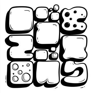 Grainshadow style, Midjourney V7: creative pattern composition