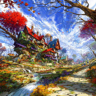 Flickerclay Highlands style, Midjourney V7: retro fairy-tale illustration