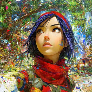 Flickerclay Highlands style, Midjourney V7: photographic portrait of female protagonist