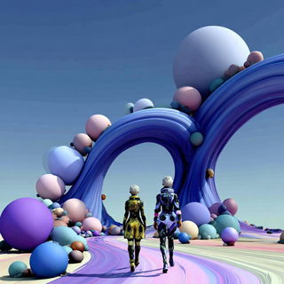 Marionette Terrascenics style, Midjourney V7: cinematic shot from sci-fi movie