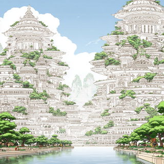 Serpentakusa style, Midjourney V7: megacity with futuristic bioarchitecture