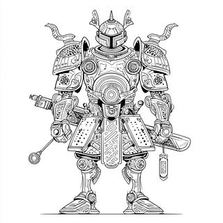 Serpentakusa style, Midjourney V7: concept art character design of retropunk steam knight