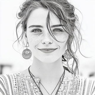 Serpentakusa style, Midjourney V7: photographic portrait of female protagonist