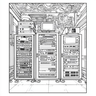 Serpentakusa style, Midjourney V7: technical infrastructure blueprint schematics