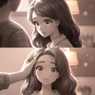 Keyframe Floridrama style, Midjourney V7: black-and-white manga comic strip