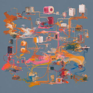 Keyframe Floridrama style, Midjourney V7: technical infrastructure blueprint schematics