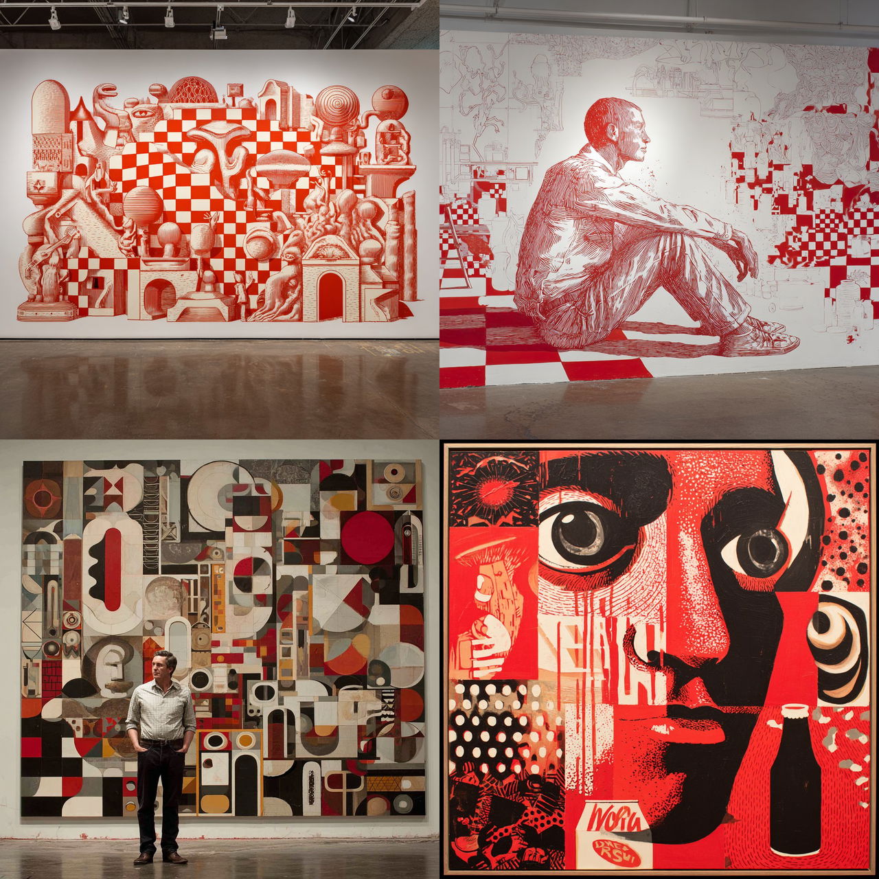 Barry McGee style, Midjourney V7, render 1 of 4