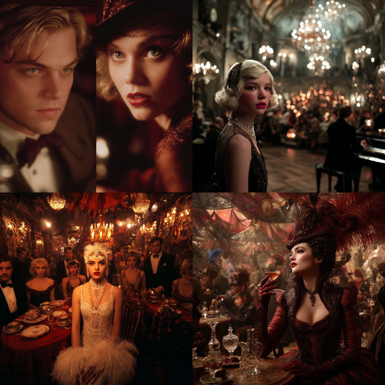 Baz Luhrmann style, Midjourney V7, render 1 of 4