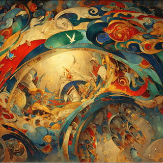 Mythinkage style, Midjourney V7: abstract 3D render