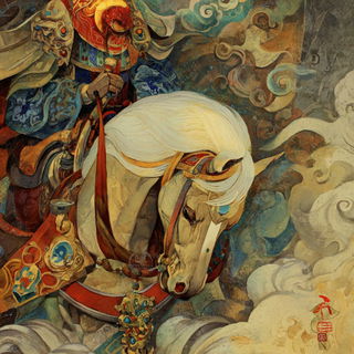 Mythinkage style, Midjourney V7: classical 18th-century oil painting