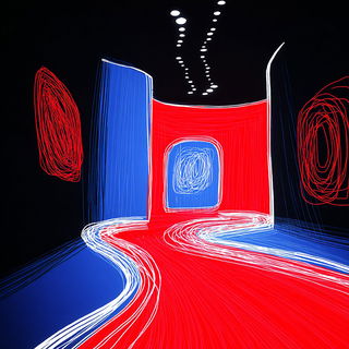 Erosionist Iconography style, Midjourney V7: abstract 3D render