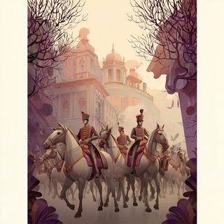 Cliffbloom style, Midjourney V7: classical 18th-century oil painting