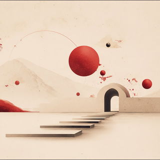 Washmigratory style, Midjourney V7: abstract 3D render