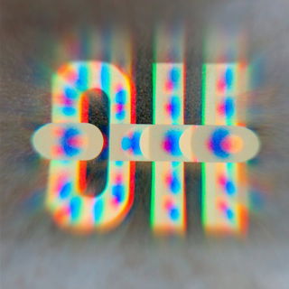 Oculus Bleed style, Midjourney V7: typographic composition with large letters