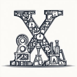 Bluevault Eidolon style, Midjourney V7: typographic composition with large letters