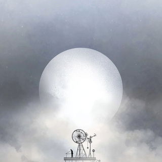 Pale Anatomy of Distance style, Midjourney V7: editorial illustration for popular scientific magazine cover