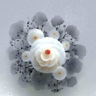 Pale Anatomy of Distance style, Midjourney V7: creative pattern composition