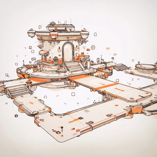 Enamelcliff style, Midjourney V7: abstract 3D render